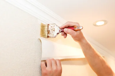 Pose de papier peint à Basse-Ham — revêtements muraux et toiles de verre